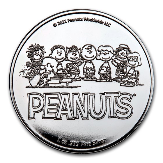 Buy Peanuts® Snoopy and Charlie Brown Valentine 1 oz Silver Proof | APMEX