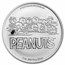 Peanuts® Snoopy Flying Ace 1 oz Colorized Silver