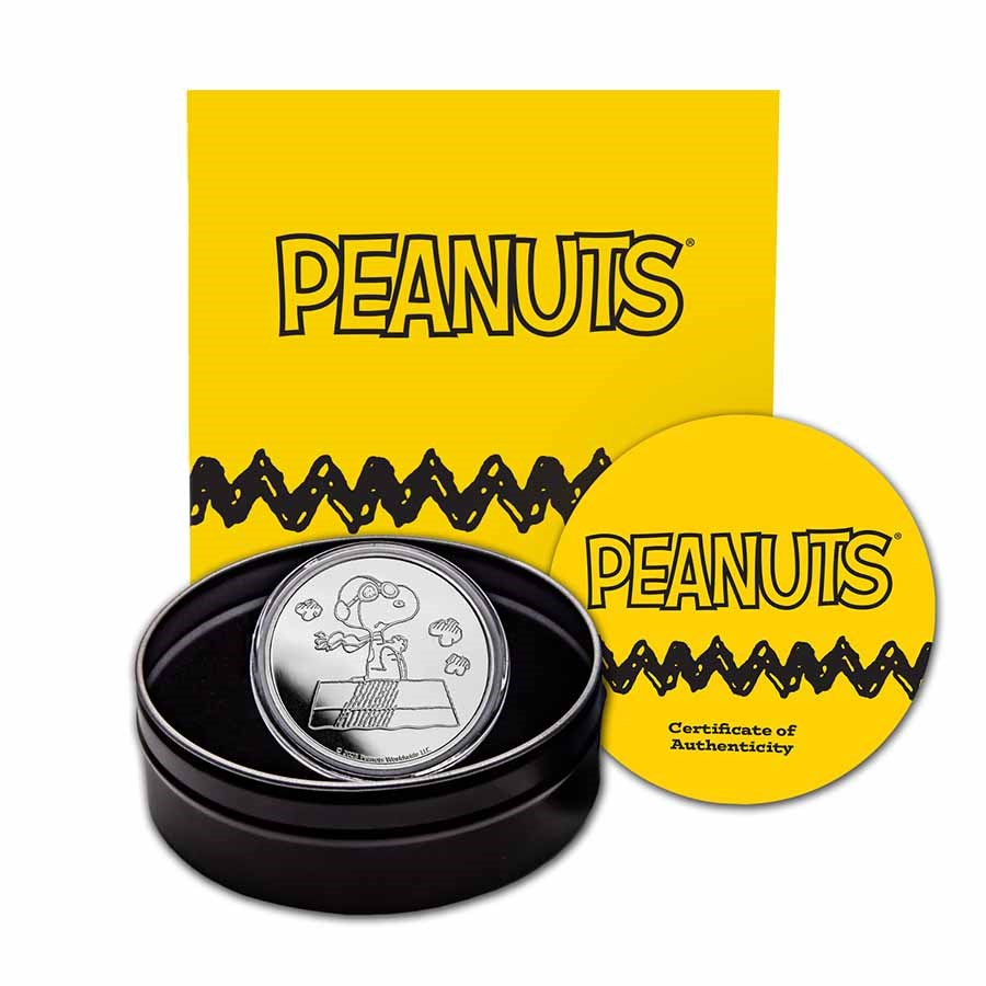 Peanuts® Snoopy Flying Ace 1 oz Silver Proof