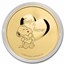 Peanuts® Snoopy Hearts Valentine's Day 1 oz Gold Round