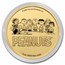 Peanuts® Snoopy Hearts Valentine's Day 1 oz Gold Round