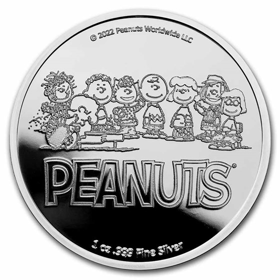 Buy Peanuts® Snoopy Hearts Valentine's Day 1 oz Silver Proof | APMEX