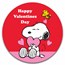 Peanuts® Snoopy Hugs Charlie Brown - Valentine 1 oz Silver Proof