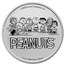 Peanuts® Snoopy & The Easter Bunny 1 oz Colorized Silver