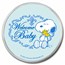 Peanuts® Snoopy Woodstock Welcome Baby Boy 1 oz Colorized Silver