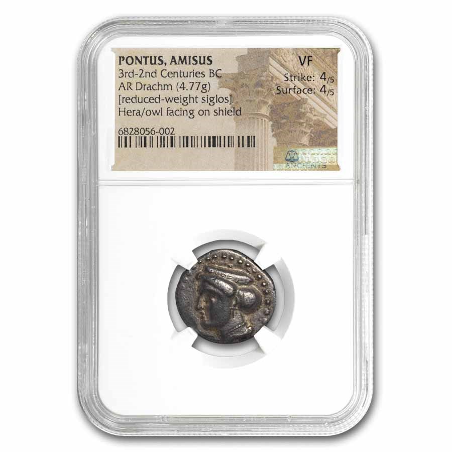 Pontus, Amisus AR Drachm(3rd-2nd Centuries BC) VF NGC