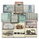 Railroad Collection - 6 Different Bond Certificates