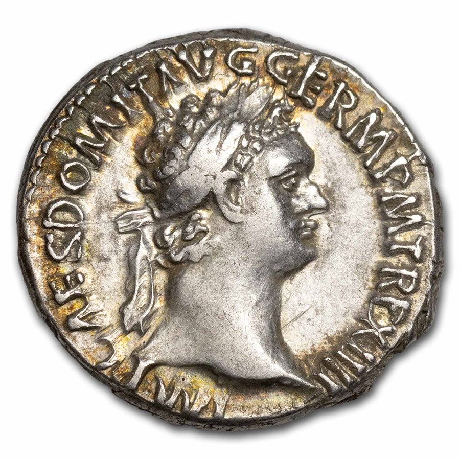 Roman Empire AR Denarius Domitian 81-96 AD VF RIC II 740