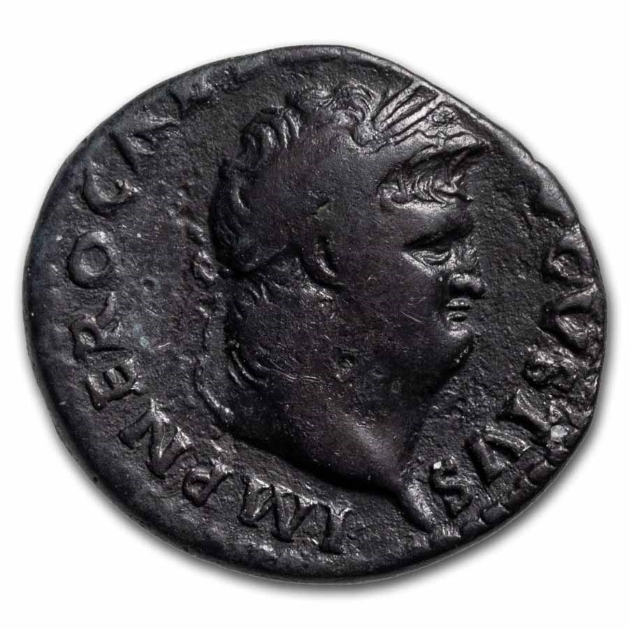 Roman Empire AR Denarius Nero (54-68 AD) VF (RIC I 60)