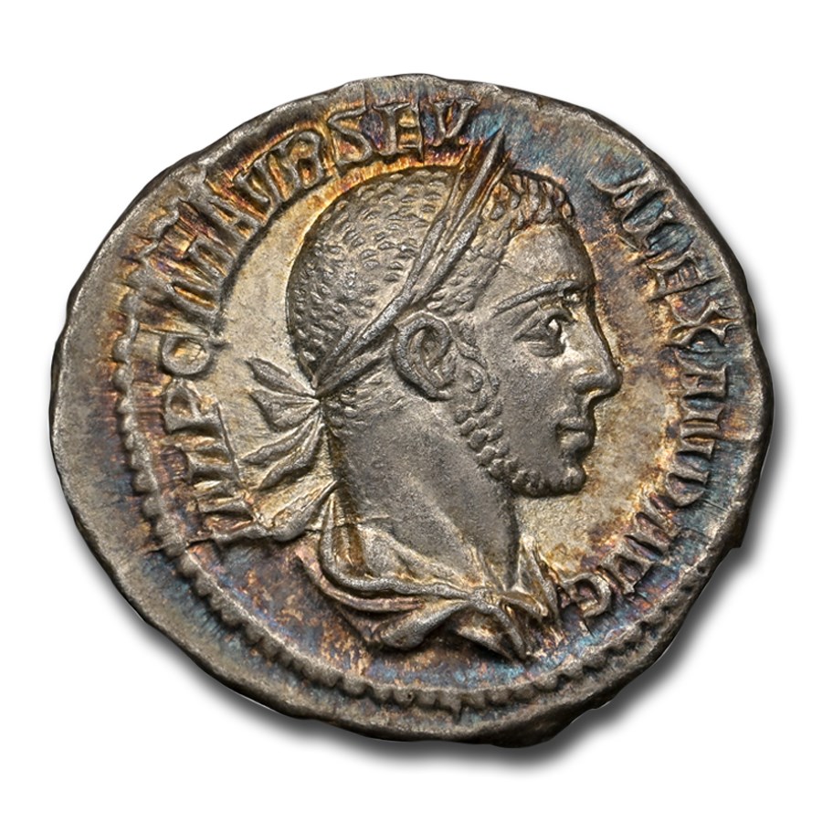 Roman Empire AR Denarius Severus Alex. (222-235 AD) MS NGC
