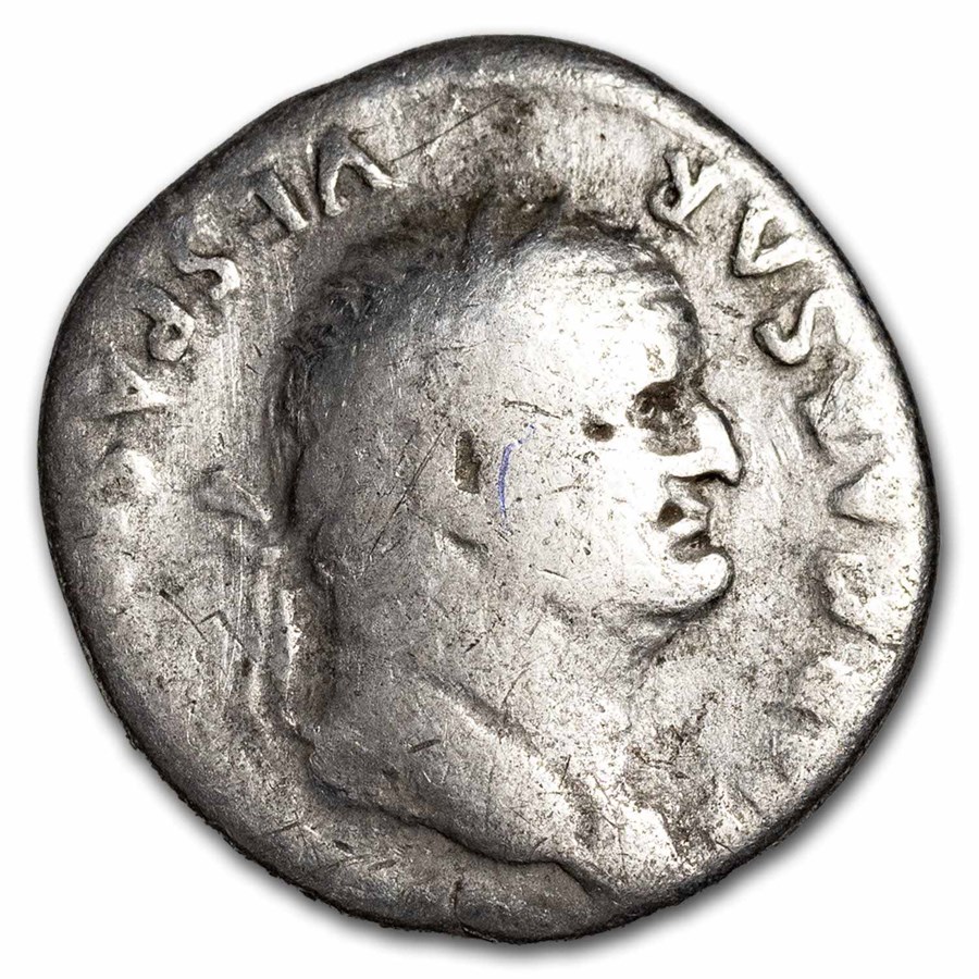 Roman Empire AR Denarius Vespasian 69-79 AD VG (Random Coin)