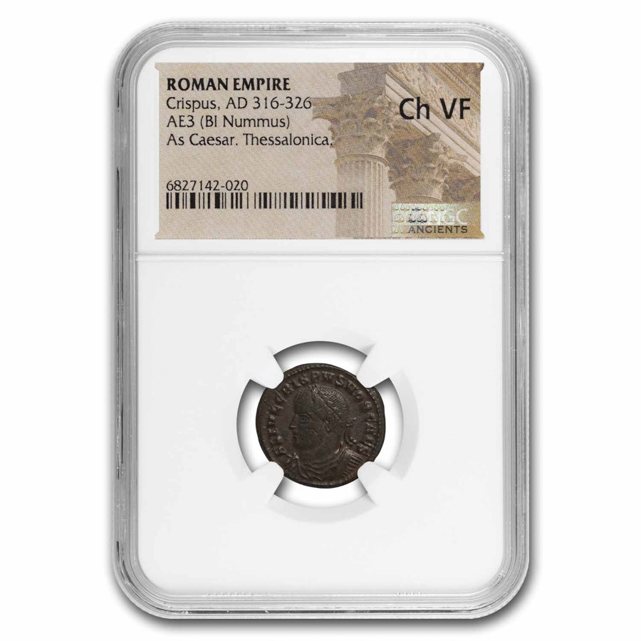 Roman Empire BI Nummus Crispus 316-326 AD Ch VF NGC (Random Coin)