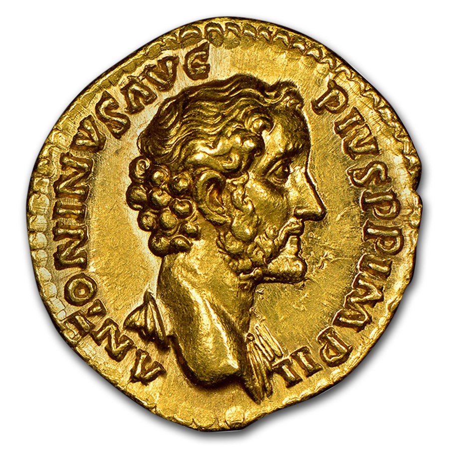 Buy Roman Empire Gold Aureus Antoninus Pius (138-161 AD) Ch AU NGC | APMEX