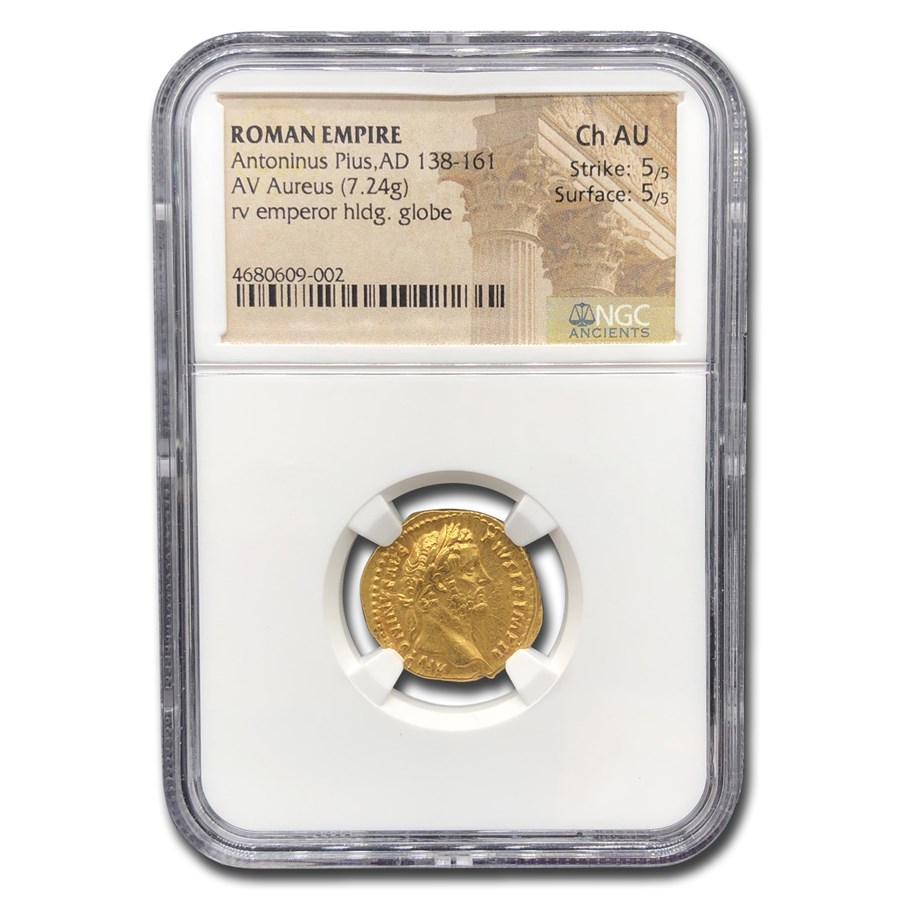 Buy Roman Empire Gold Aureus Antoninus Pius (138-161 AD) Ch AU NGC | APMEX