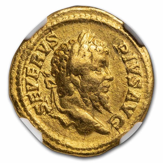 Buy Roman Empire Gold Aureus Septimius Severus (193-211 AD) Fine NGC ...