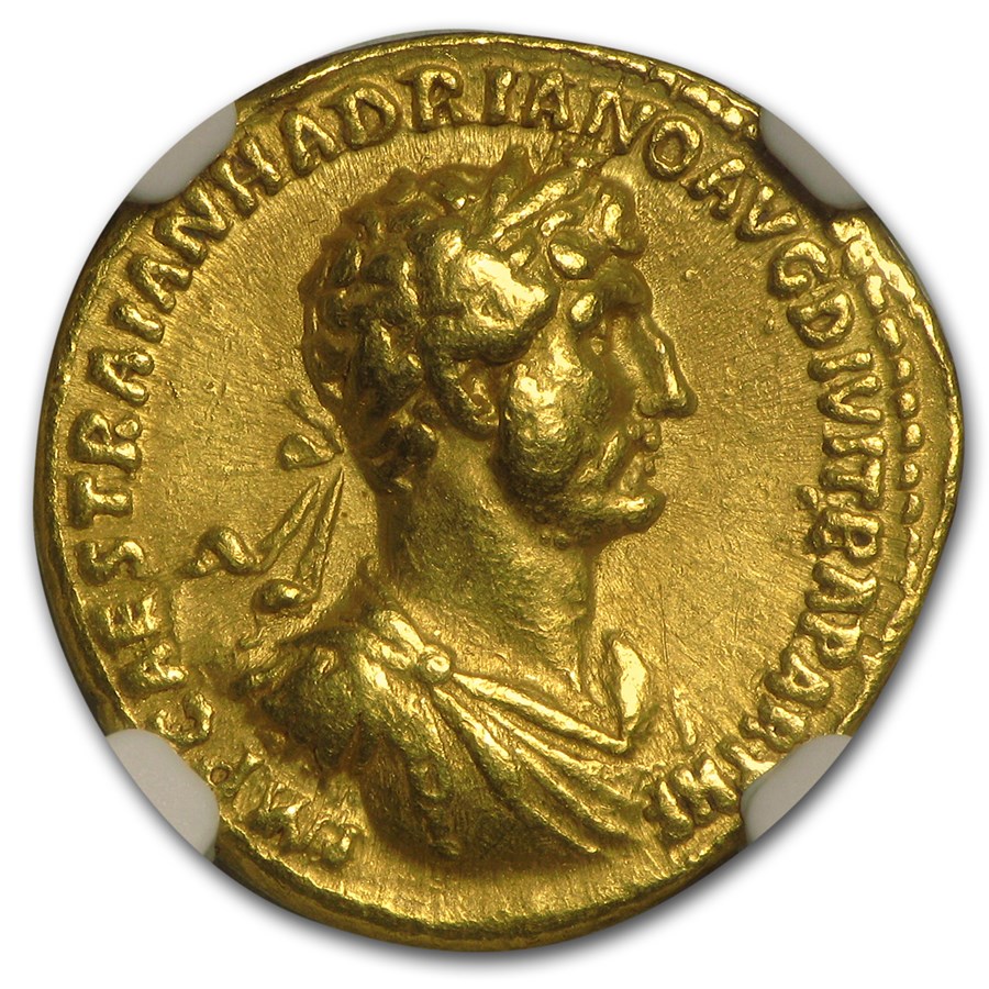 Buy Roman Gold Aureus Emperor Hadrian (117-138 AD) XF NGC | APMEX