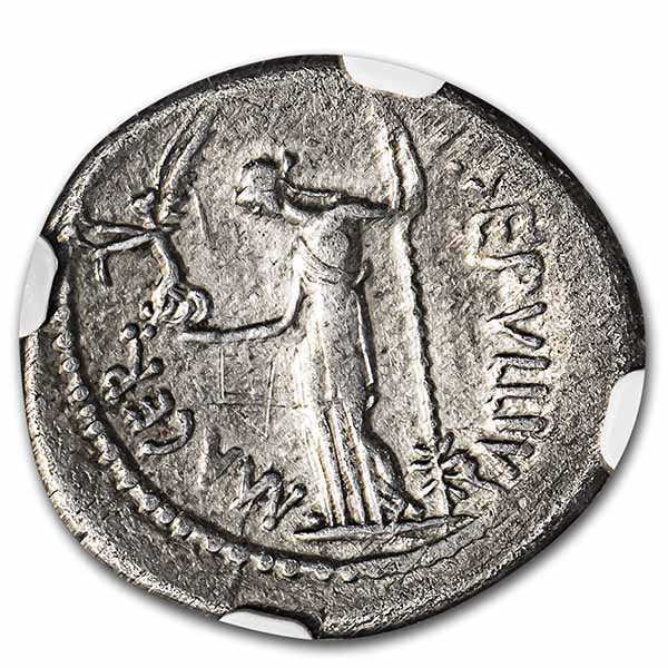 Buy Roman Imperatorial AR Denarius Julius Caesar (d.44 BC) Ch VF NGC ...