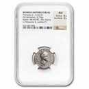 Roman Imperatorial AR Denarius Pompey Jr 45 BC AU NGC (Cr-469/1a)