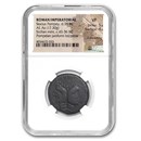 Roman Impertorial AE As Sextus Pompey (c.43-36 BC) VF NGC