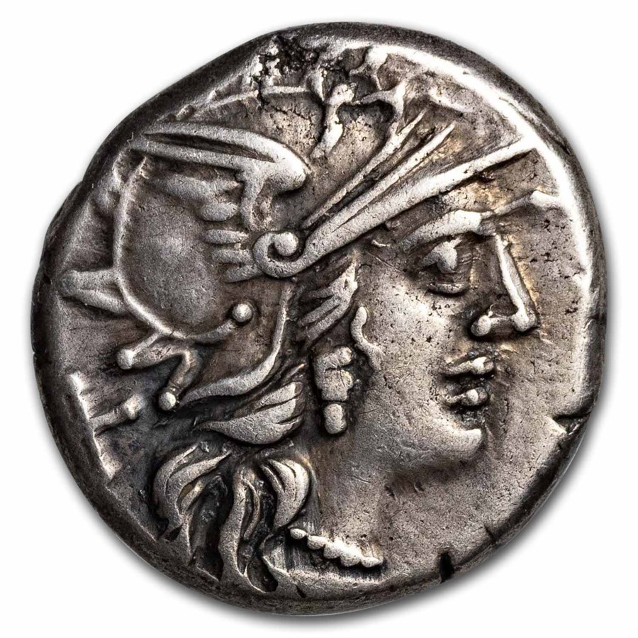 Roman Republic AR Denarius 138 BC C. Renius XF (Cr-231/1)