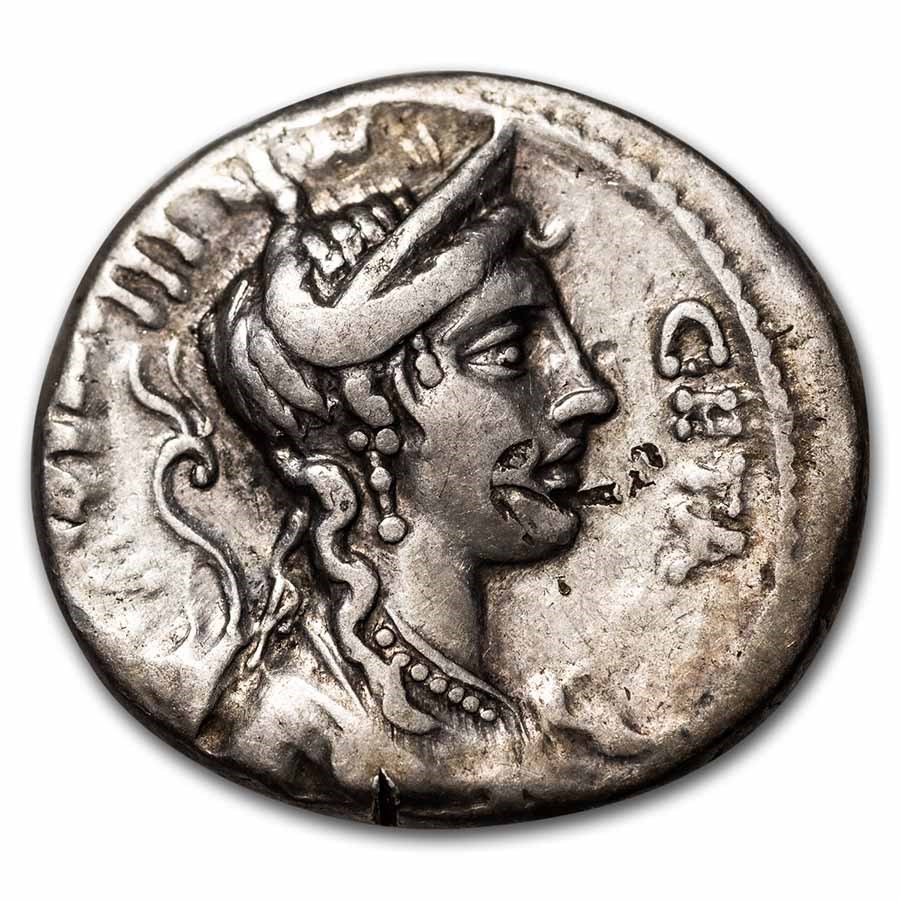 Roman Republic AR Denarius C.Hosidius 68 BC XF (Cr-407/2)
