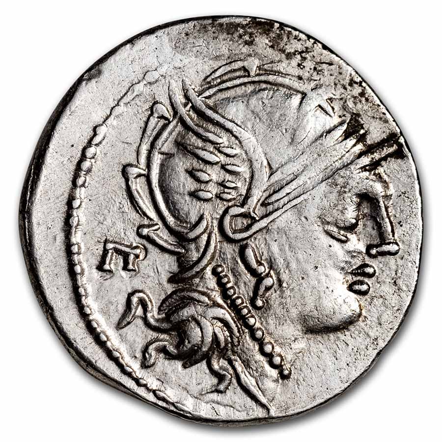 Buy Roman Republic Silver Denarius 100 BC M.Servilius C.f. VF | APMEX