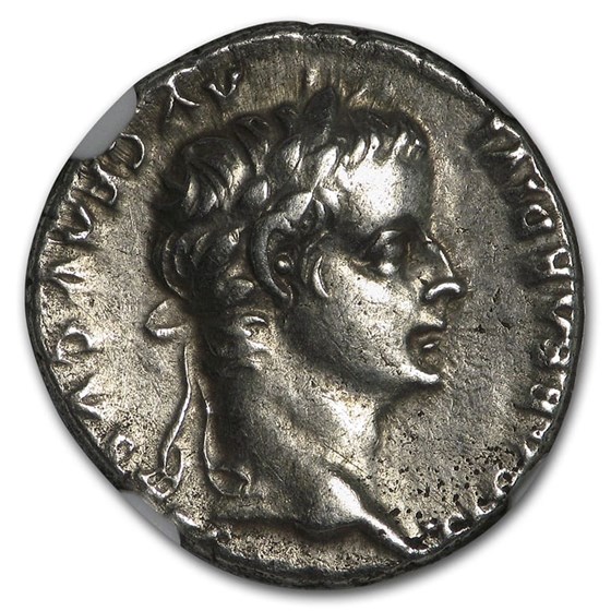 Buy Roman Silver Denarius Emperor Tiberius (14-37 AD) Ch XF NGC | APMEX