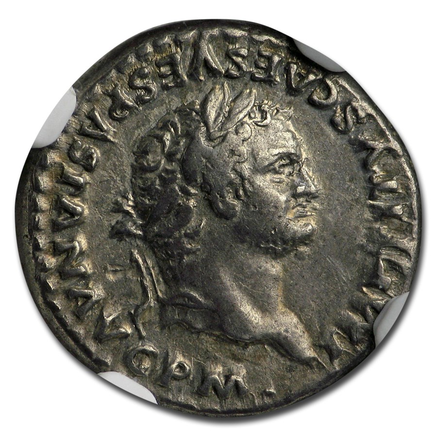 Buy Roman Silver Denarius Emperor Titus (79-81 AD) XF NGC | APMEX