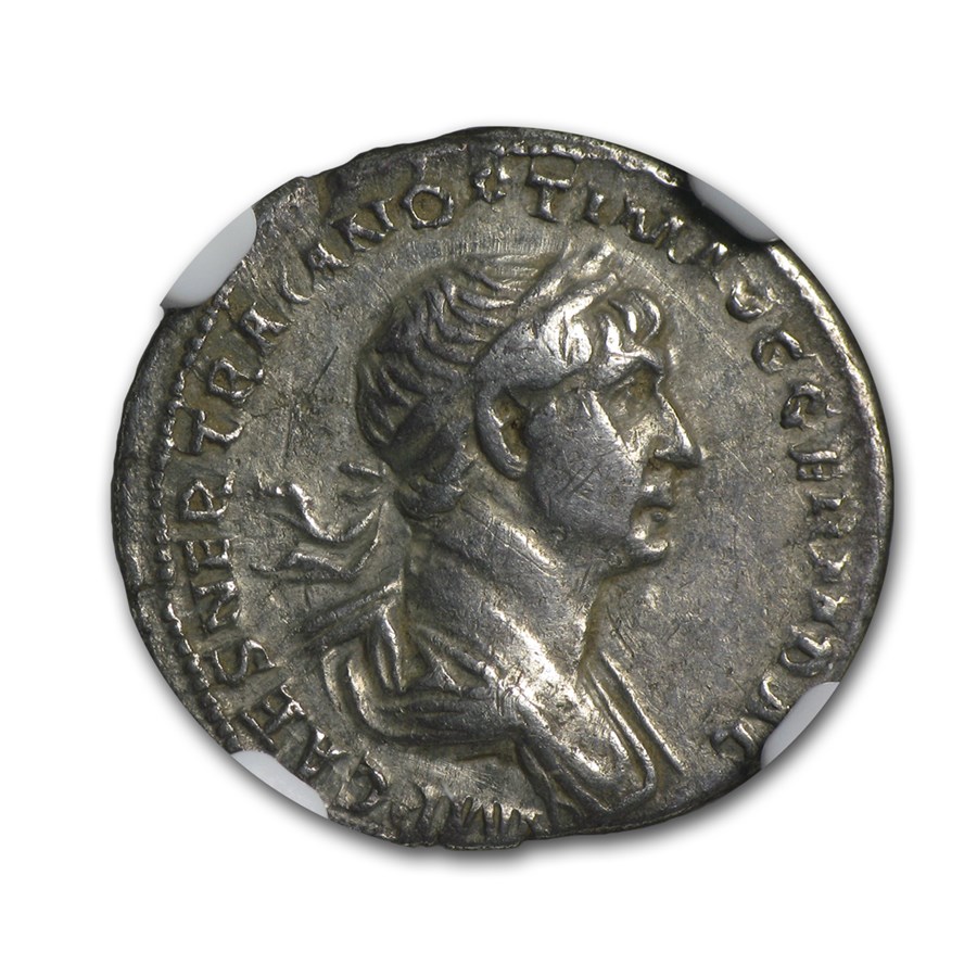 Buy Roman Silver Denarius Emperor Trajan (98-117 AD) Ch-VF NGC | APMEX