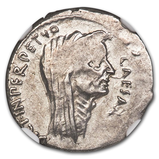 Buy Roman Silver Denarius Julius Caesar (44 BC) XF NGC | APMEX