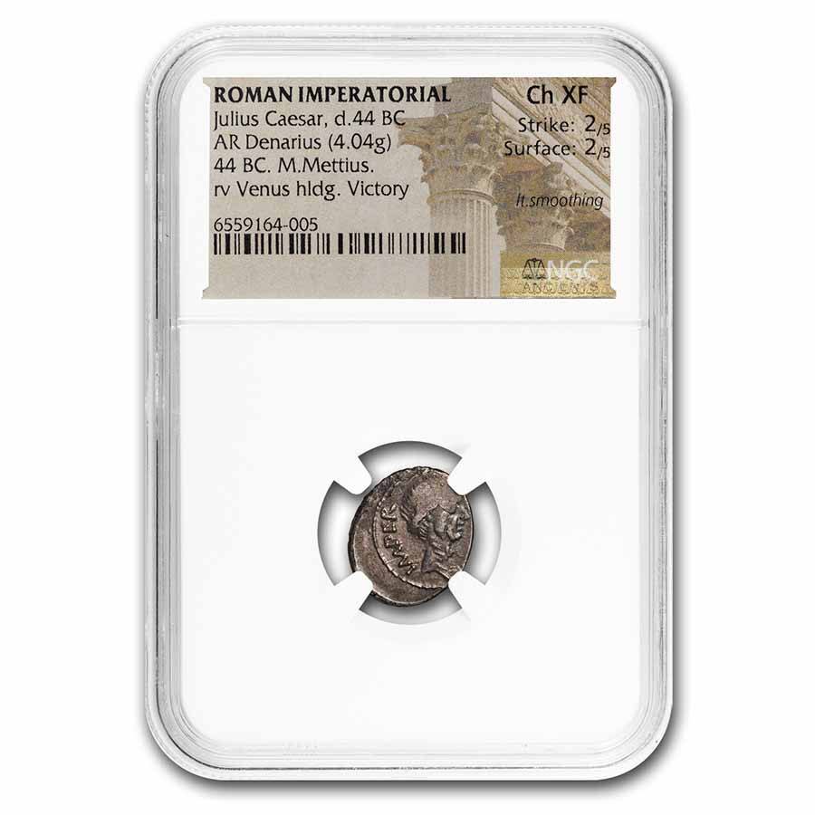 Buy Roman Silver Denarius Julius Caesar (c.44 BC) VF NGC (Cr-480/17 ...