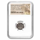 Roman Silver Denarius Julius Caesar Elephant (44 BC) Ch VF NGC