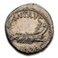 Roman Silver Denarius Marc Antony Legion VI (30 BC) Ch AU NGC