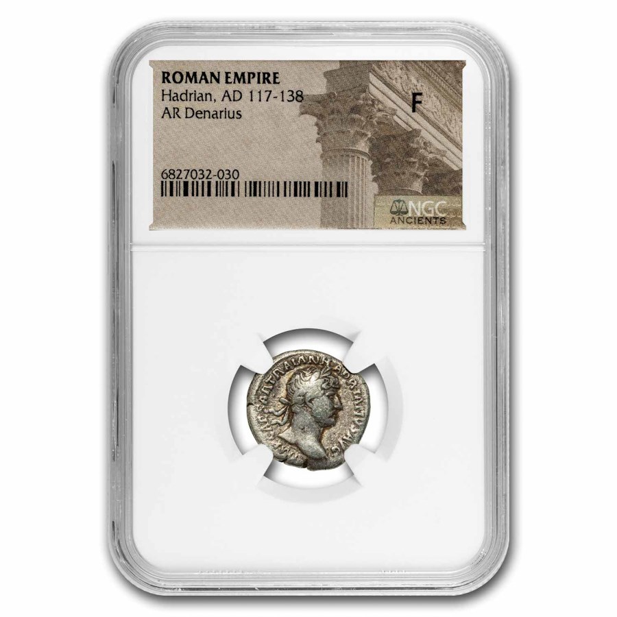 Rome AR Denarius Hadrian (117-138 AD) Fine NGC (Random Coin)