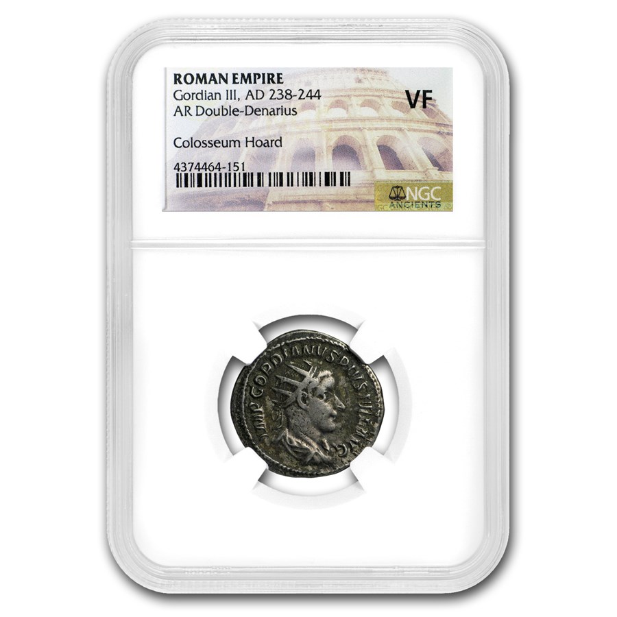 Rome Dbl Denarius Gordian III (238-244 AD) VF NGC (Random Coin)