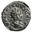 Rome Dbl Denarius Valerian I Jupiter on Goat (253-260 AD) VF NGC