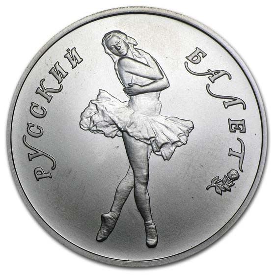 Russia 1/2 oz Palladium Ballerina BU (Random Year)