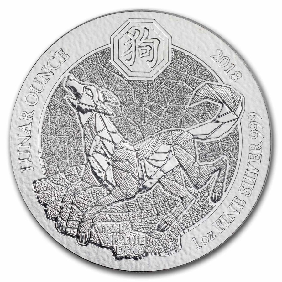 Rwanda 1 oz Silver Lunar Series (Random Year)