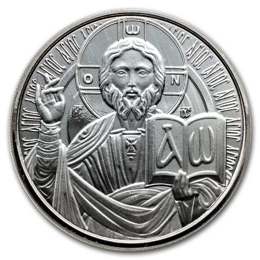 Samoa 1 oz Silver Rhodium Jesus Collection (Off-Quality)