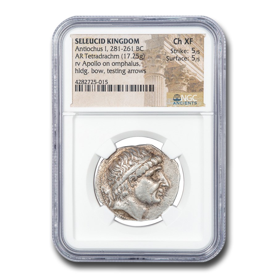 Buy Seleucid Kingdom Antiochus I Tetradrachm (281-261 BC) Ch XF NGC | APMEX