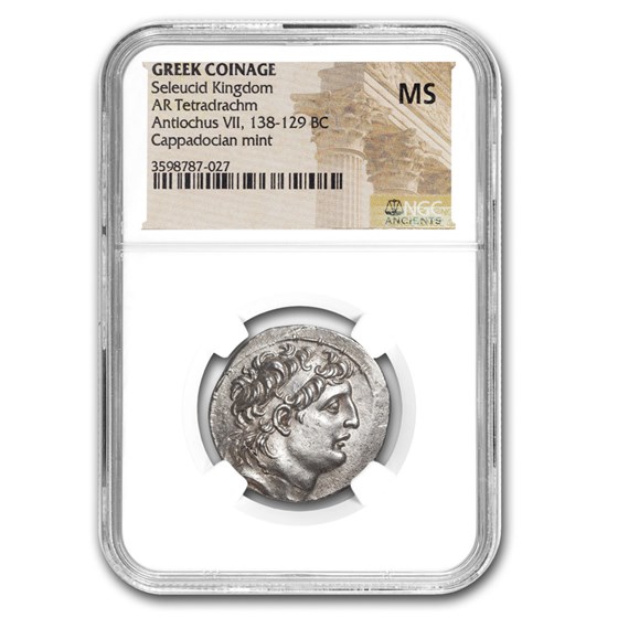 Buy Seleuc Antioch VII AR Tetradrachm 138-129 BC MS | APMEX