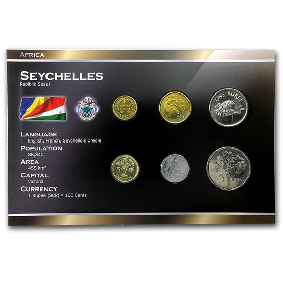 Buy Seychelles 1 Cent-5 Rupees Coin Set Unc | APMEX