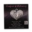 Solomon Islands Silver Eternal Love Heart-Shaped Coin Pendant