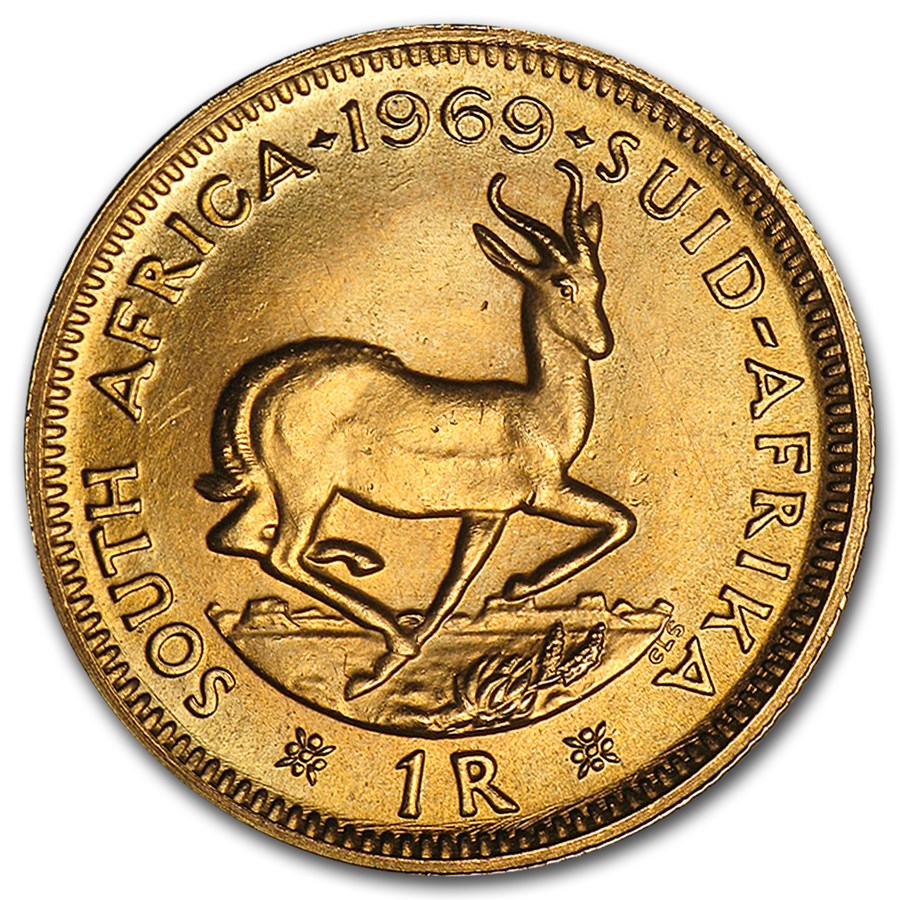 South Africa Gold 1 Rand (Random) AU