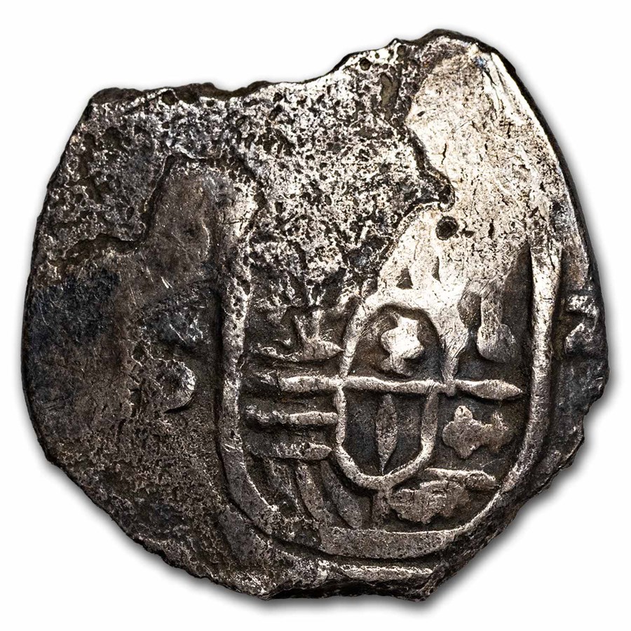 Spanish Colonial Silver 2 Reales Cob Avg Circ