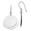 SS Rhodium-plated Radiant Essence Polished Earrings - 40 mm