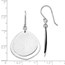 SS Rhodium-plated Radiant Essence Polished Earrings - 40 mm