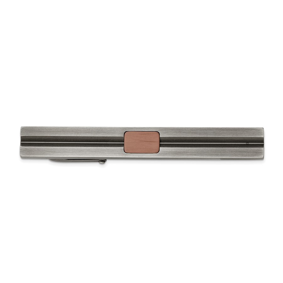 Buy Stainless Steel Antiqued White Bronze Plated Tie Bar | APMEX