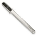 Stainless Steel Polished Carbon Fiber Diamond Accent Tie Bar