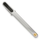 Stainless Steel Polished w/Black Carbon Fiber 18k Accent Tie Bar